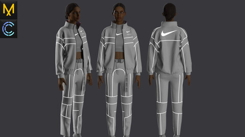 Nike Ambush Outfit Female OBJ mtl FBX ZPRJ