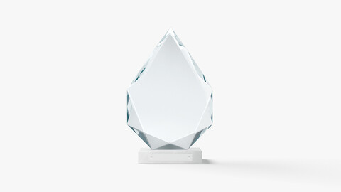 Arrow Glass Award Trophy - crystal plaque trophies