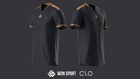 ArtStation - Hummel Football Shirt for CLO3D & Marvelous Designer