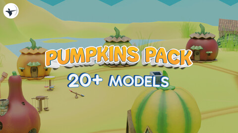 Bugs City - Low Poly Stylized Pumpkin Pack