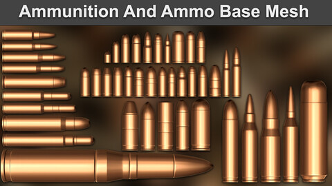 Ammunition And Ammo Base Mesh