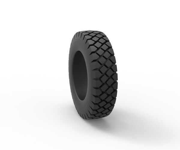 ArtStation - 3D printable Diecast military truck tire 10 Scale 1:24 ...