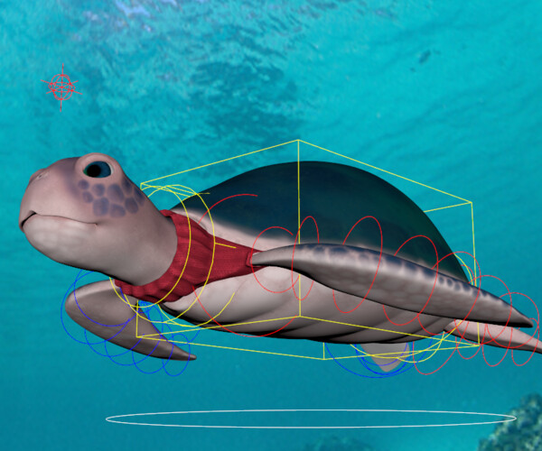 ArtStation - Turtle in the turtleneck - 3d stylized, rigged | Resources