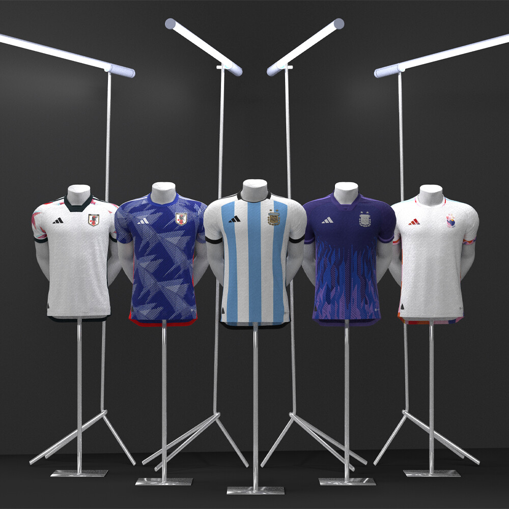 Stad bloem Geruststellen knelpunt ArtStation - Pack Adidas Qatar 2022 Template Clo3D Jersey Football Adidas  Model Zprj Marvelous Designer | Resources