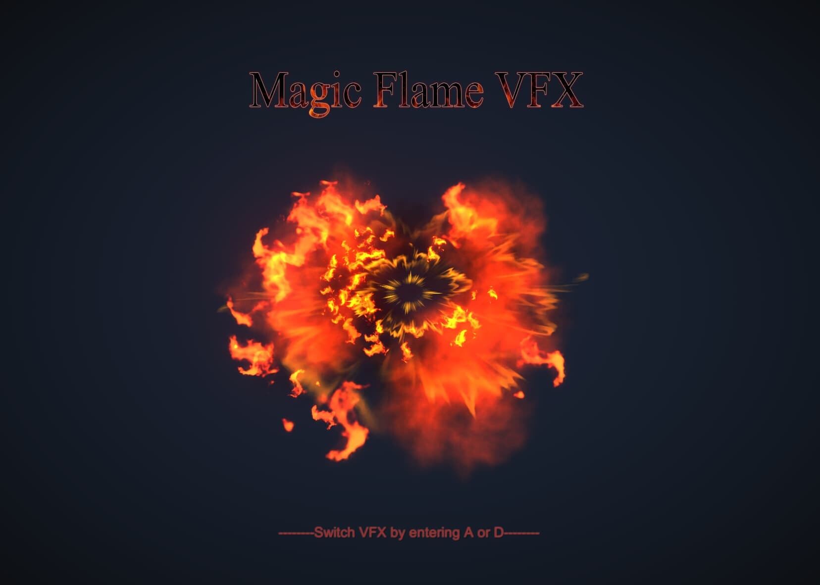 ArtStation Unity Magic Flame VFX Effect Game Assets