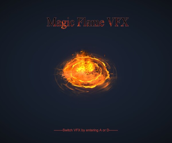 ArtStation Unity Magic Flame VFX Effect URP And HDRP Game Assets