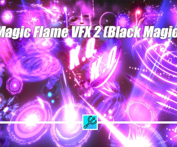 ArtStation Unity Magic Flame VFX 2 Effect (Black Magic) Game Assets