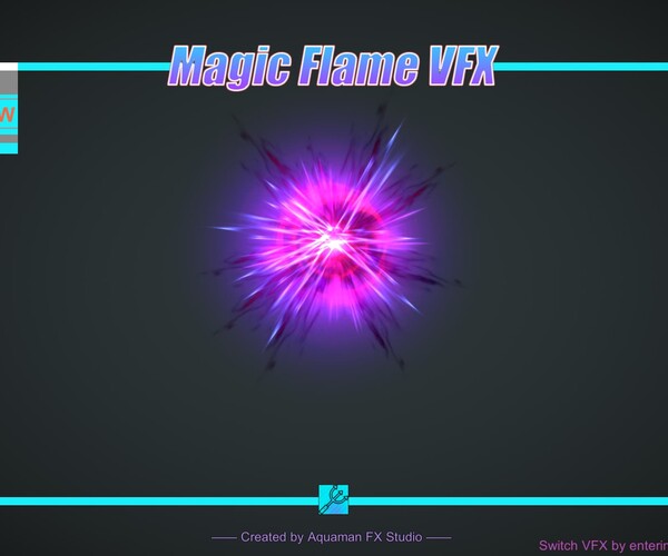 ArtStation - Unity Magic Flame VFX 2 Effect (Black Magic) | Game Assets