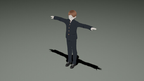 ArtStation - Anime Man Character - Basic Style 4 | Game Assets