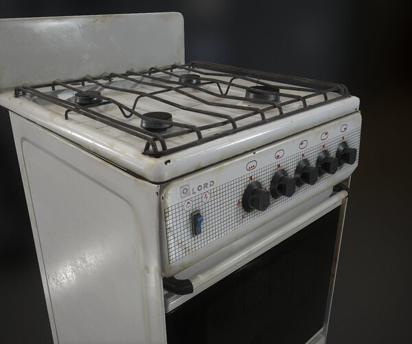 ArtStation Gas Stove Game Assets