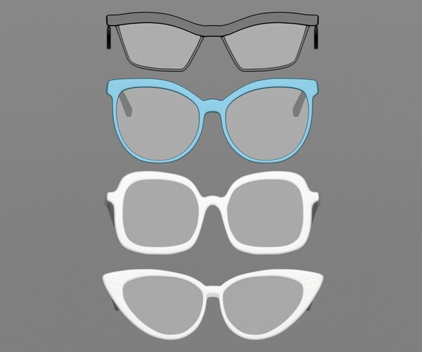 ArtStation Eyeglasses Game Assets