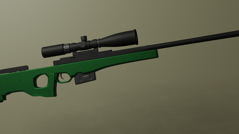 Arctic Warfare Magnum (AWM) - 3d game ready asset