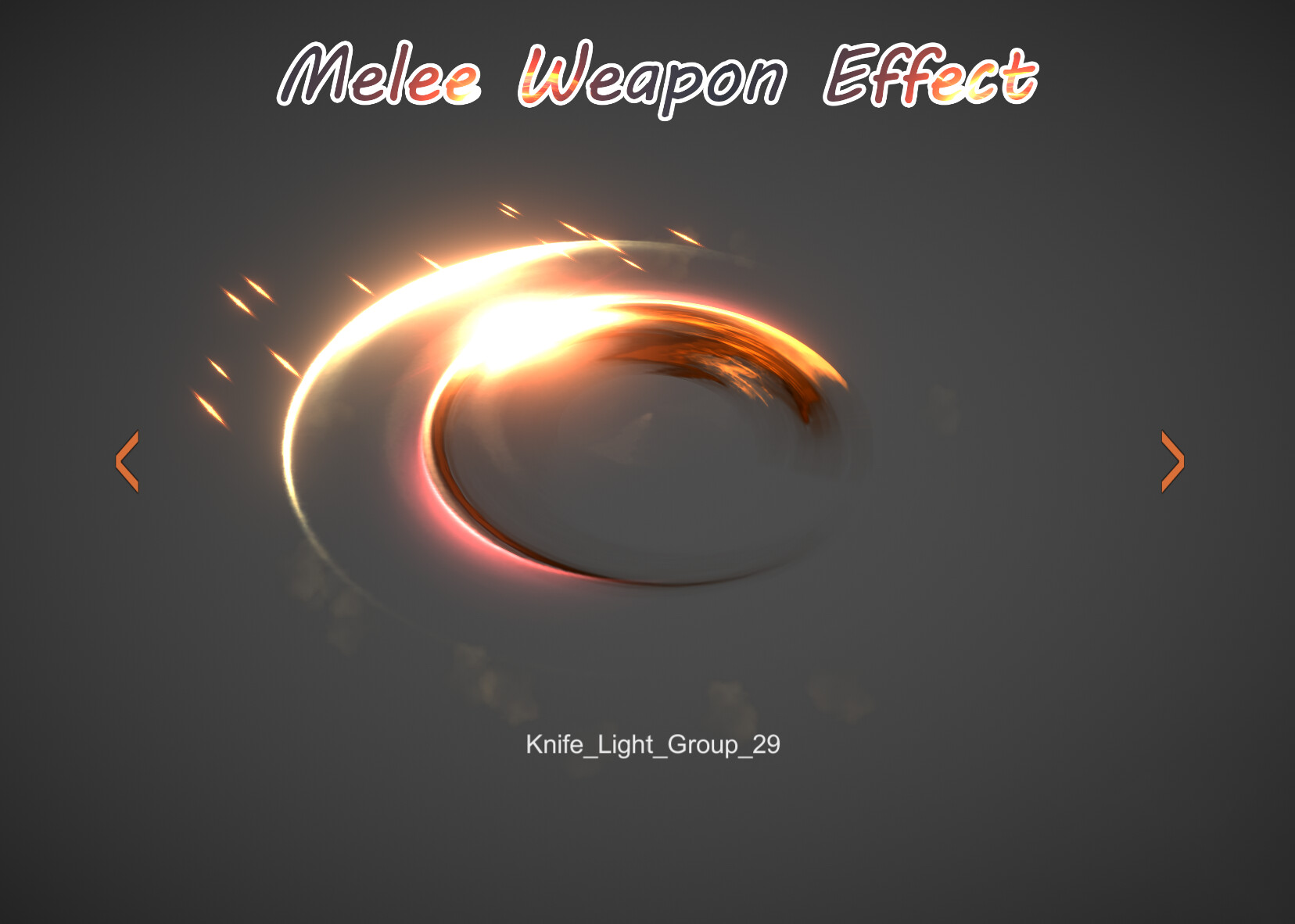 ArtStation - Unity Melee Weapon Visual Effects | Game Assets
