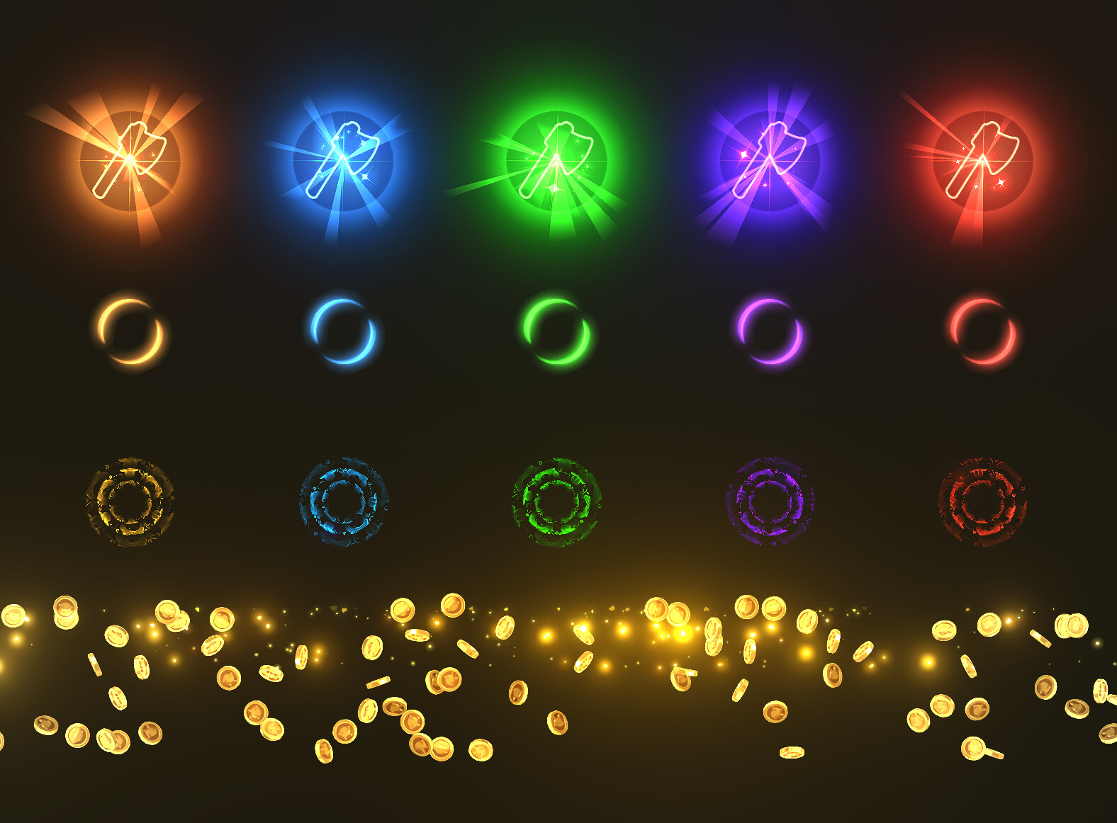 ArtStation Unity UI Magic Vol.4 / Visual Effects Game Assets