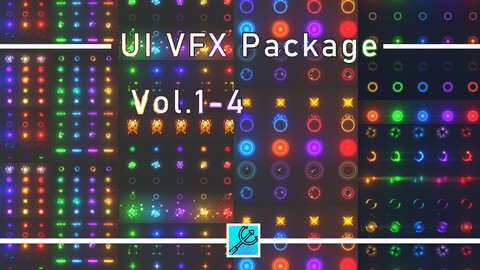 Unity UI VFX Package Vol.1-Vol.4 / Visual Effects