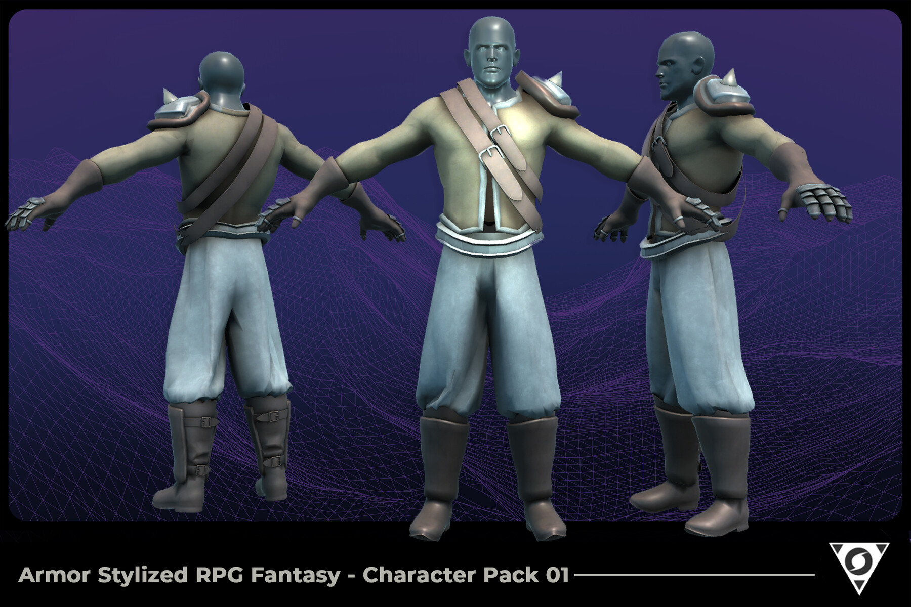 ArtStation - Armor Stylized RPG Fantasy - Character Pack 02 | Game Assets