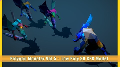 Polygon Monster Vol.5 - Low Poly 3D RPG Model - FBX Models