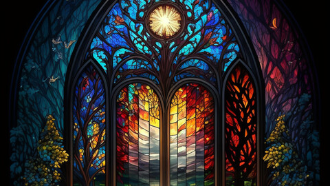 Fantasy Stained Glass v2