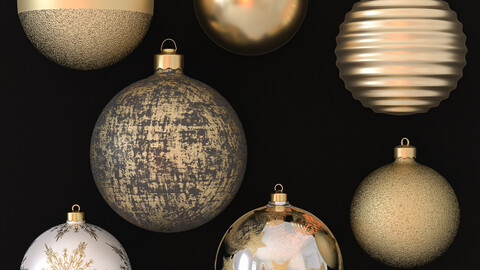 Collection of christmas balls