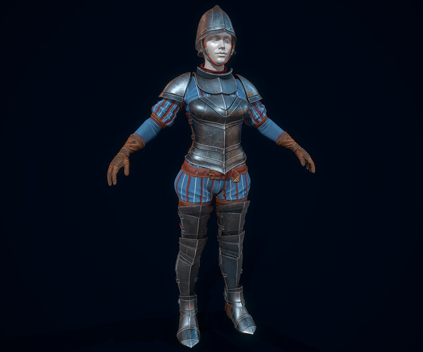 ArtStation - Female Guard Armor | Game Assets