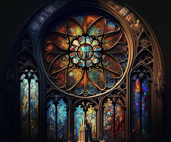 ArtStation - Stained glass windows