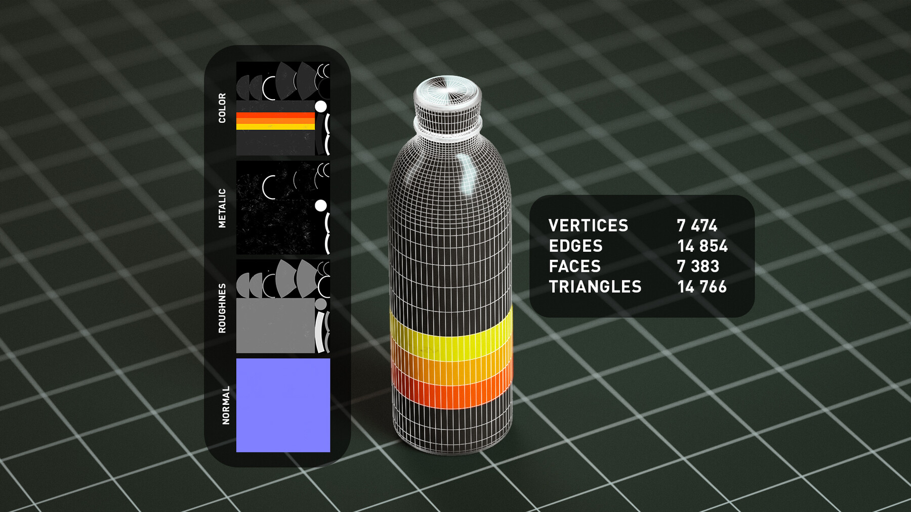 ArtStation - Water Bottle Retro | Resources