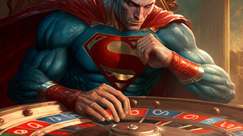 Gambling addict Superman