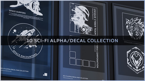 10 Sci-Fi Alpha/Decal Collection