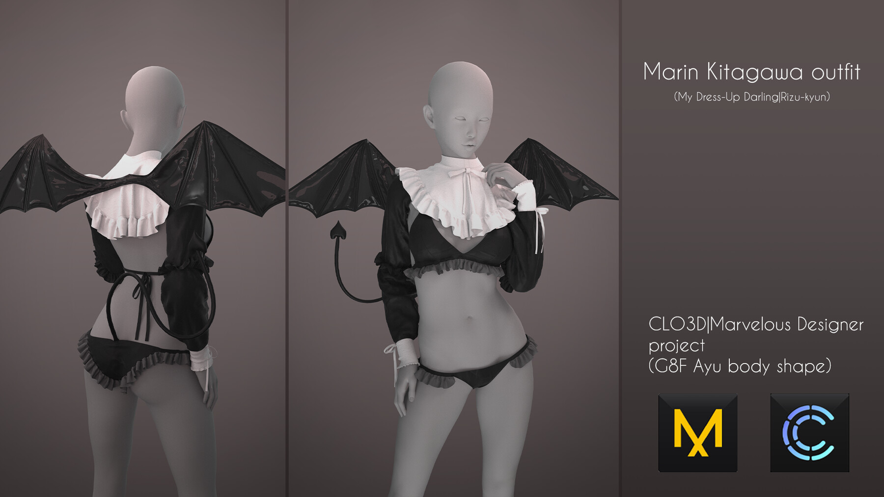 cc Cloth Panties & Sexy Bra - Character Creator/outfit