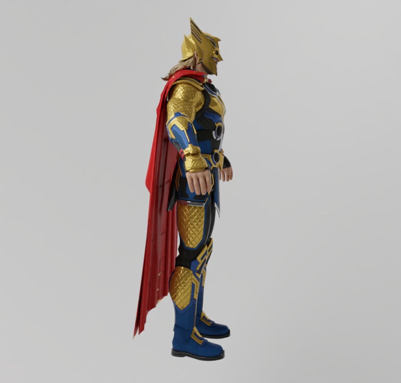 ArtStation - Thor Love n Thunder Lowpoly Rigged | Resources