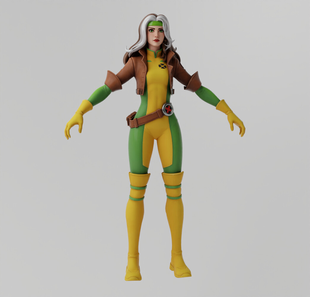 Artstation - Rogue X-men Lowpoly Rigged 