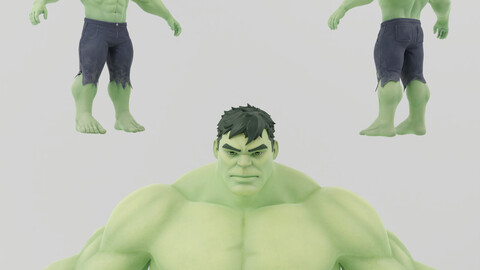 Hulk Lowpoly Rigged