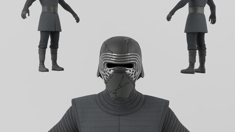 Kylo Ren Lowpoly Rigged