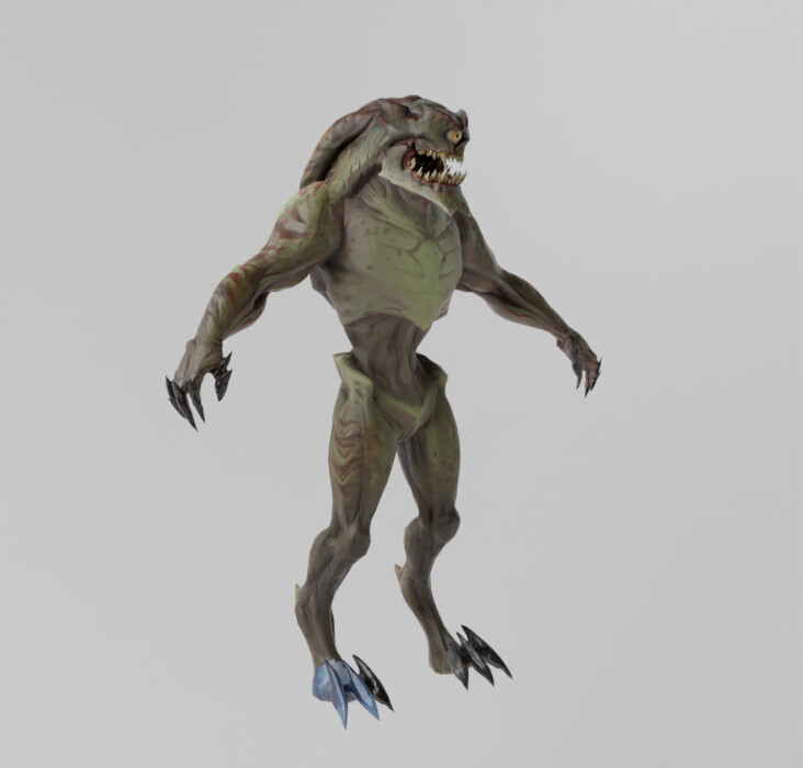 ArtStation - Alien Creature Lowpoly Rigged | Resources