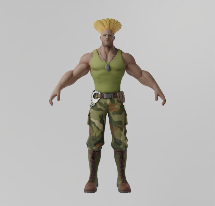 guile street fighter 3D Models to Print - yeggi