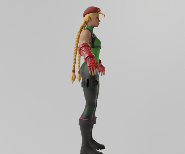 ArtStation - Cammy Street Fighter Lowpoly Rigged