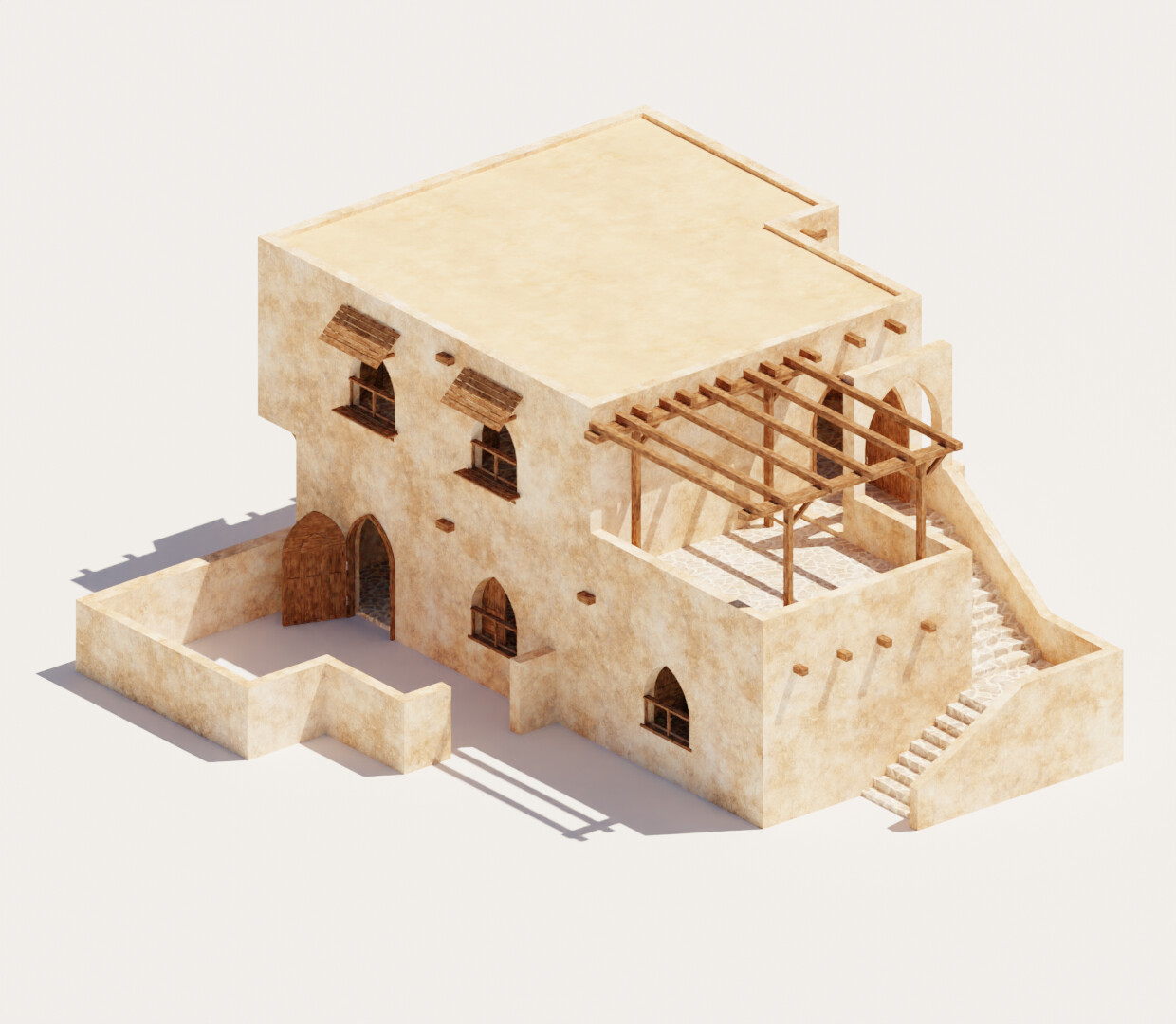 ArtStation - Ancient Desert Houses 4 | Resources