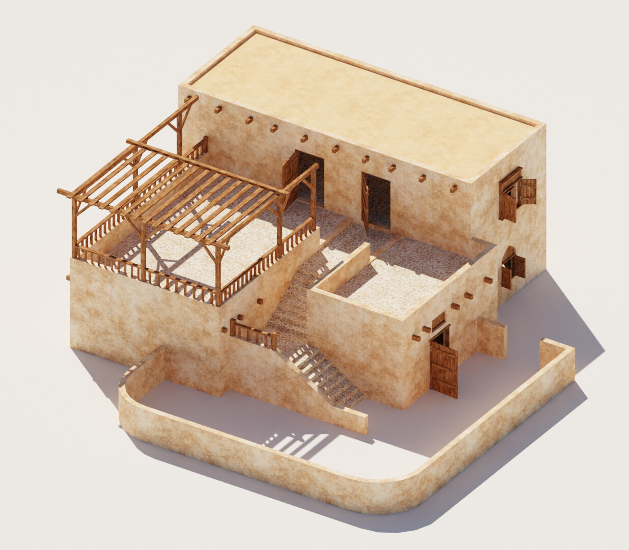 ArtStation - Ancient Desert Houses 8 | Resources