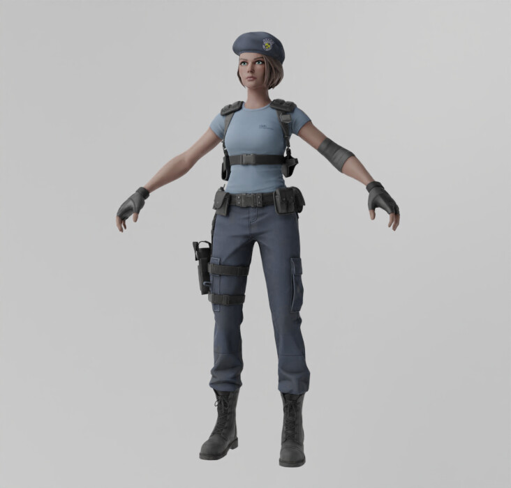 ArtStation - Jill Valentine Lowpoly Rigged | Resources