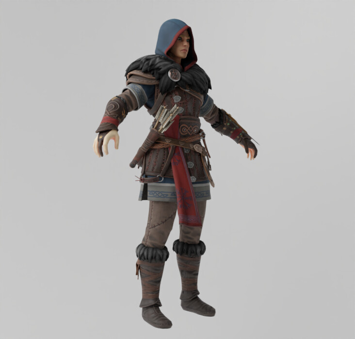 ArtStation - Eivor Assassins Creed Lowpoly Rigged | Resources