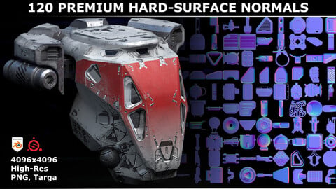Premium Hard-Surface Normals - 120 Part -