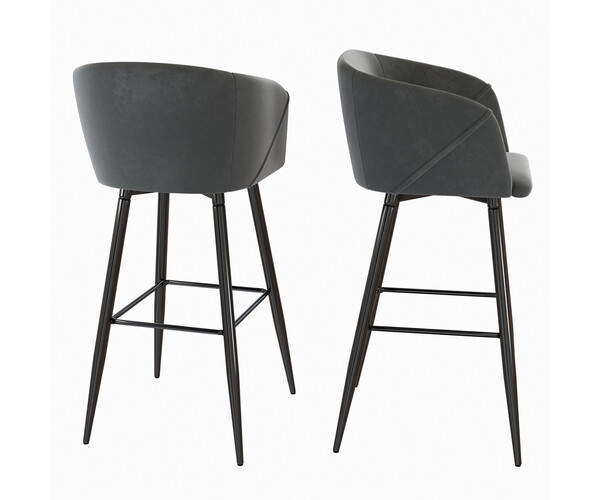 ArtStation Braxton Upholstered Velvet Counter Bar Stool Resources