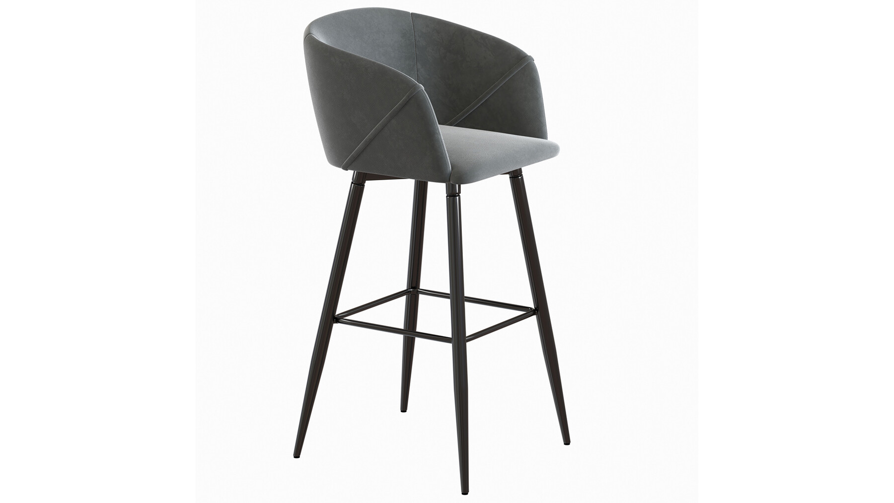 ArtStation Braxton Upholstered Velvet Counter Bar Stool Resources