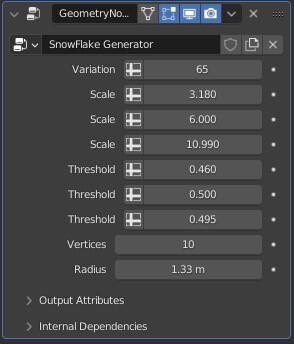 ArtStation - Procedural Snowflake Generator For Blender | Game Assets