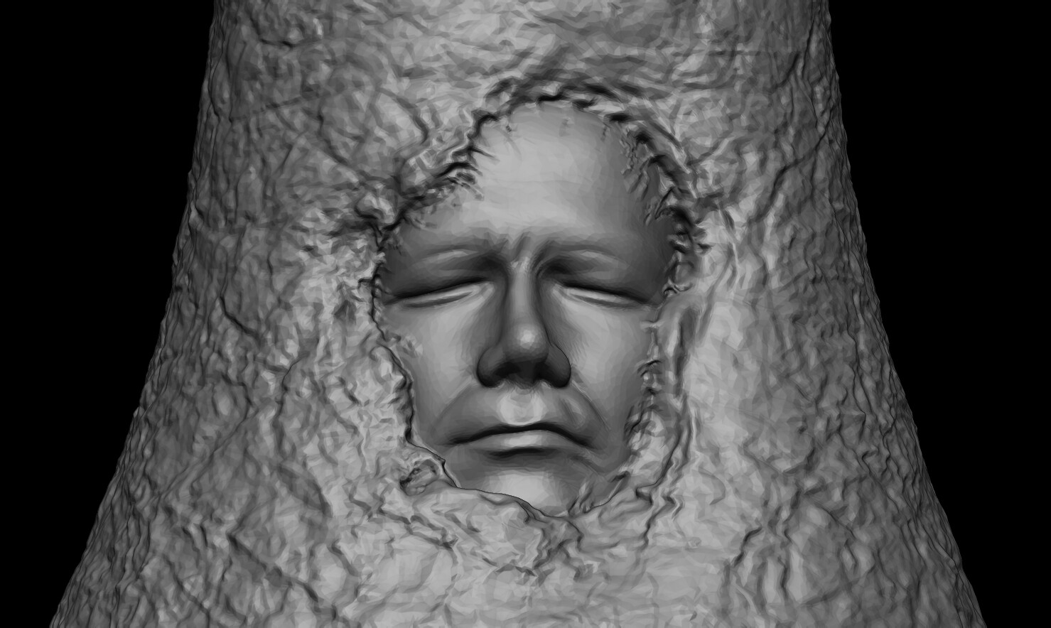 ArtStation 3D PRINTABLE COTTON CANDY COCOON (EXPOSED HUMAN FACE