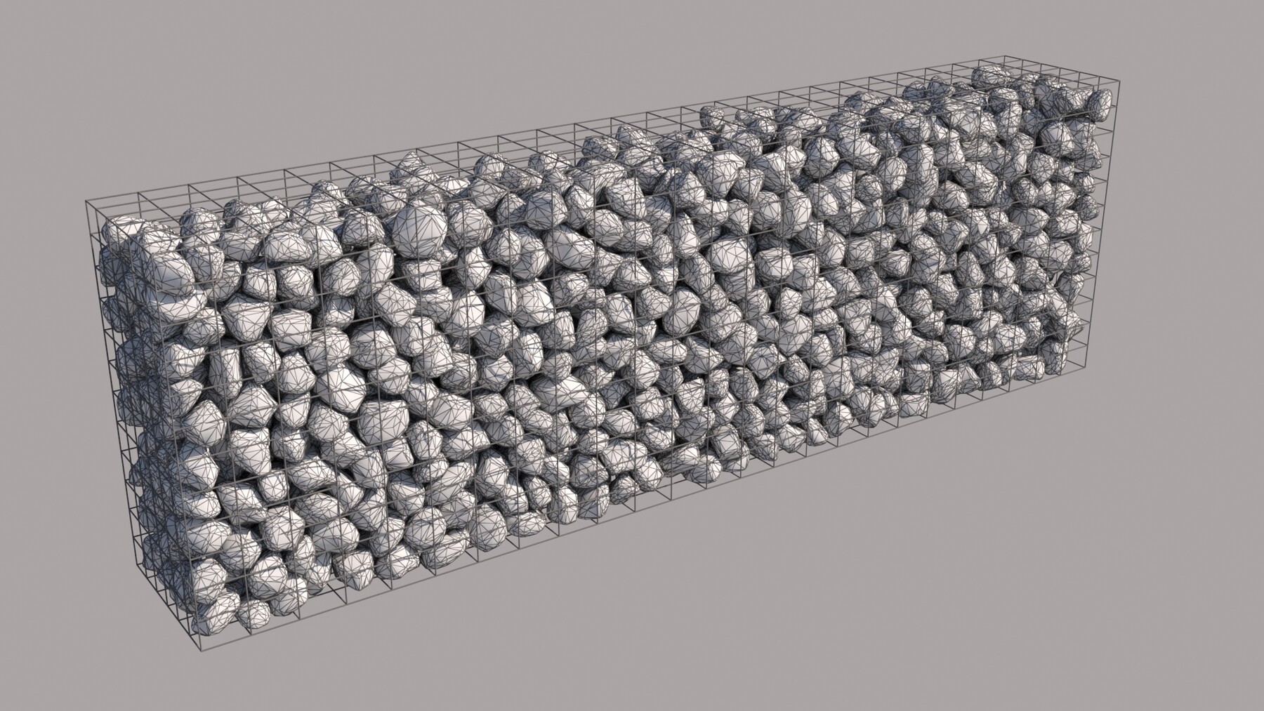 ArtStation Gabion Wall Game Assets