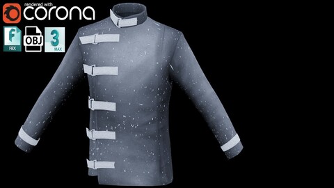 High Fashion Sci-Fi Jacket Low-poly