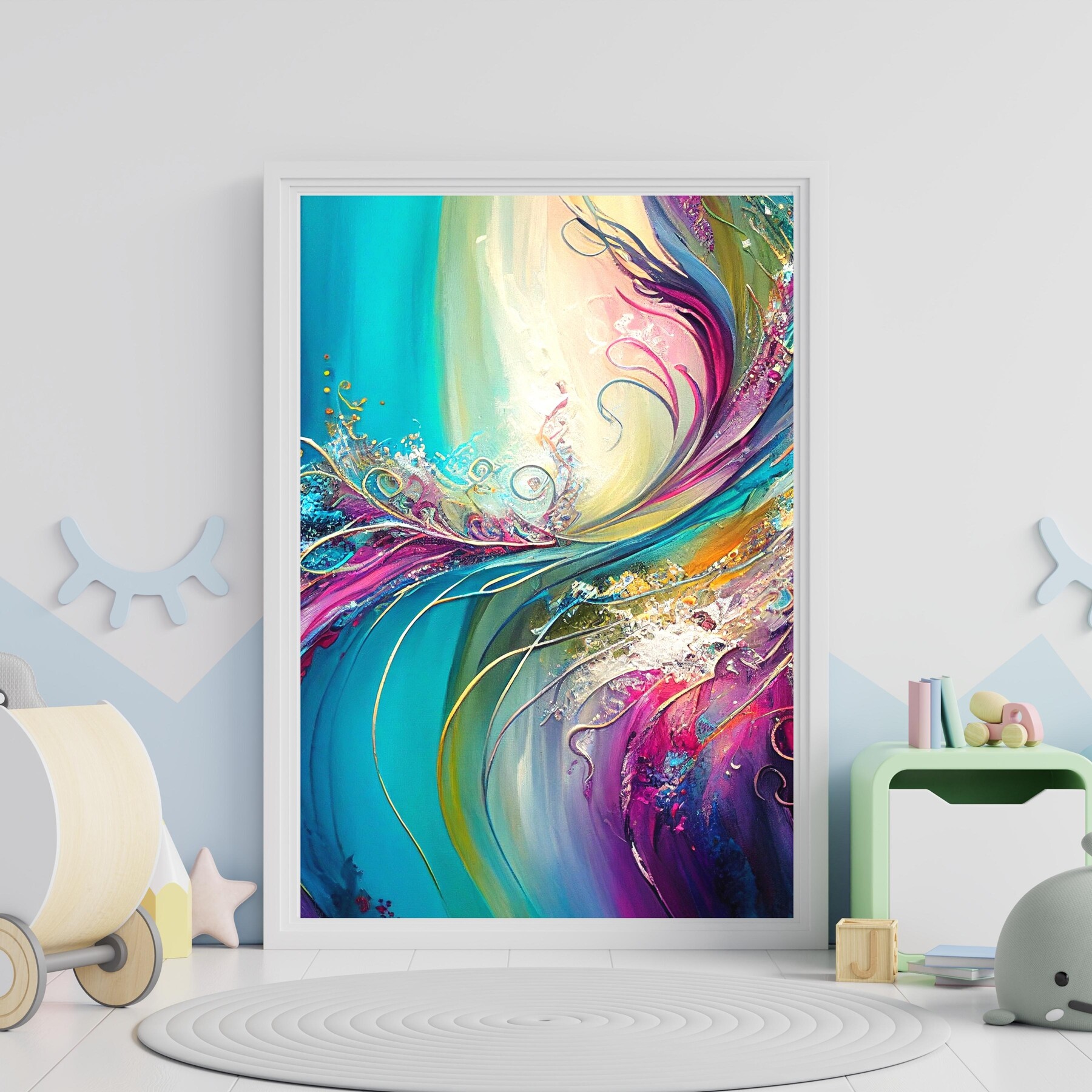 ArtStation - Digital Print, Abstract Wall Art, Abstract Print, Elegant ...