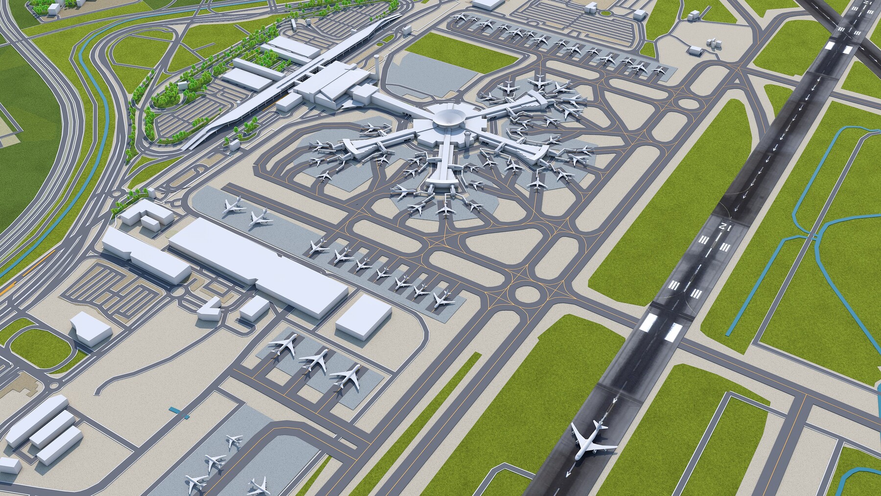 ArtStation - Ben Gurion Airport 3d model | Game Assets