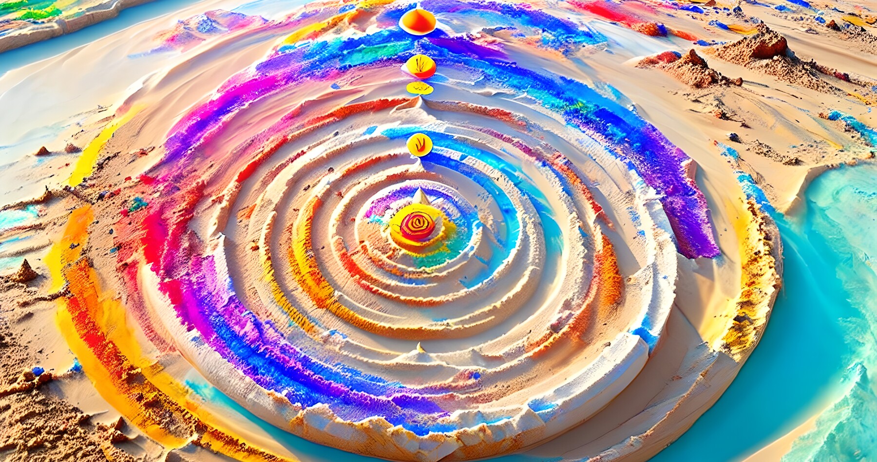 Beach Spiral, Mandala